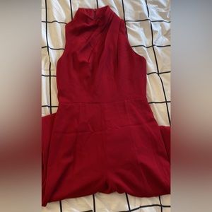 Jay Godfrey red jumpsuit, size 8, NWOT